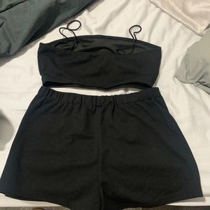 NEVER WORN cropped top and skort set